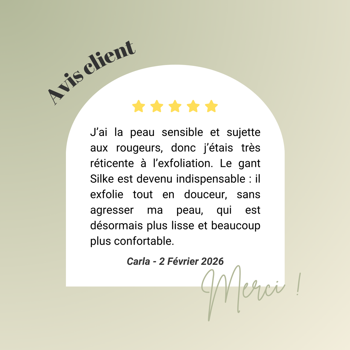 Gant exfoliant en soie