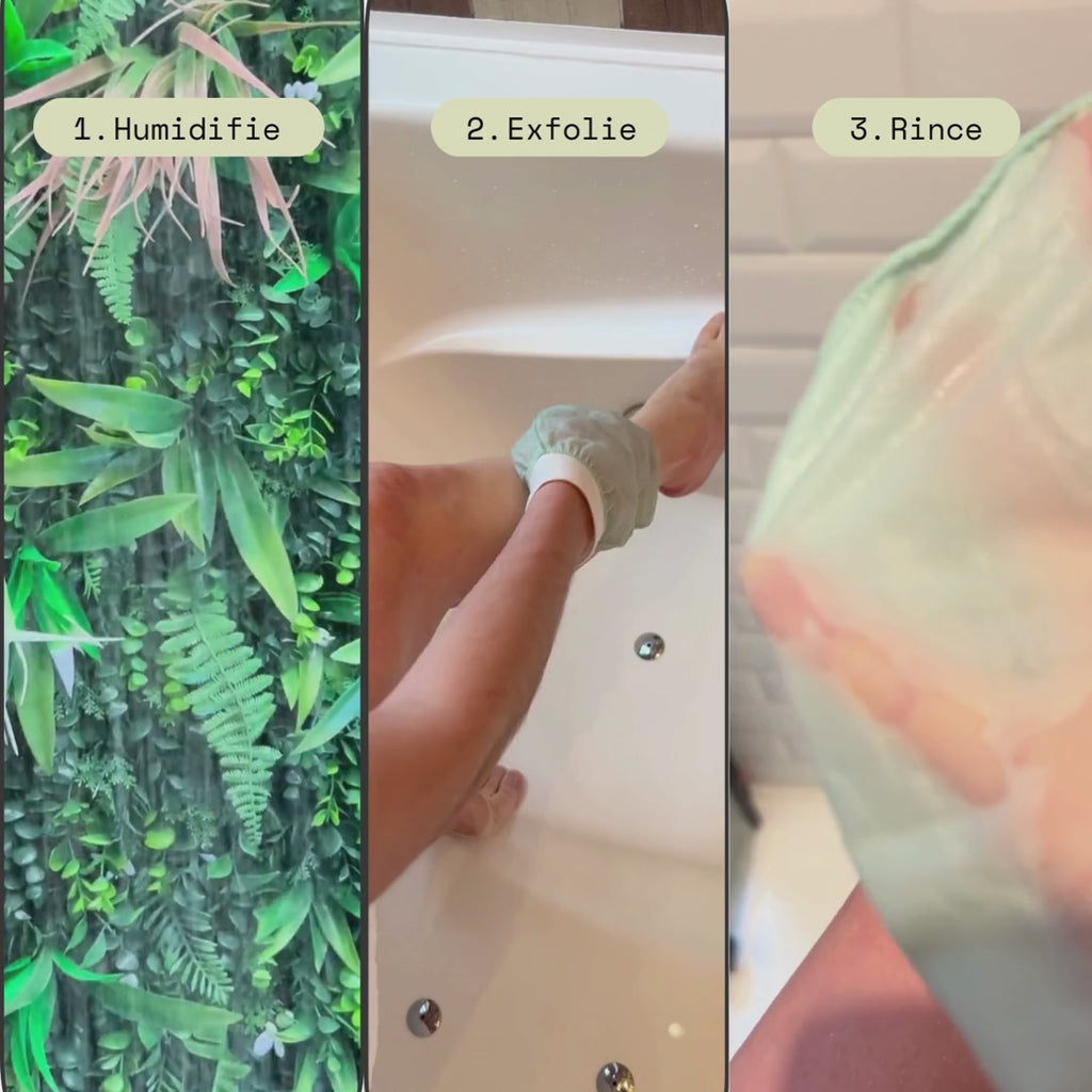 Gant exfoliant en soie